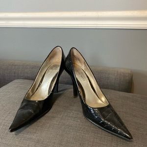 Black Patent leather stilettos